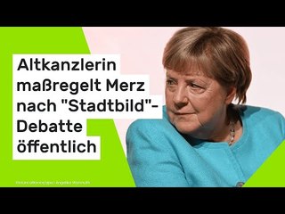 Angela Merkel: Altkanzlerin maßregelt Merz nach "Stadtbild"-Debatte öffentlich