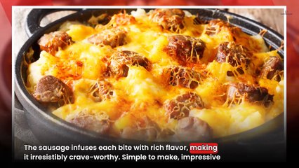 Potatoes Au Gratin with Smoked Sausage