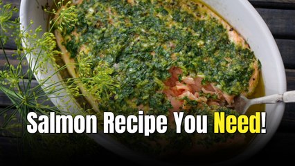 30-Minute Oven Baked Salmon with Herbed Rice