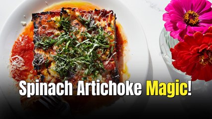 White Spinach Artichoke Lasagna