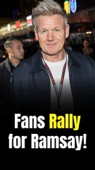 Gordon Ramsay reveals he had emergency cancer surgery, showing his stitched face.