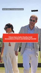 Prince Harry Quits Charity Amid Accusations of Harm and Bullying Scandal