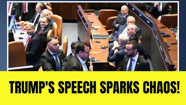 2 Knesset Members Ejected as Trump Delivers Speech in Israel