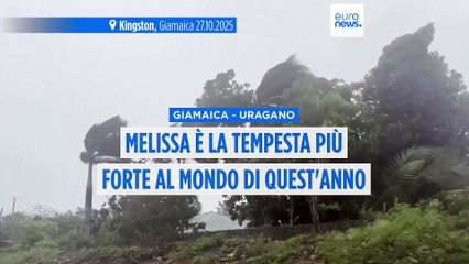 Uragano Melissa colpisce la Giamaica, venti fino a 300 km/h: già 4 vittime