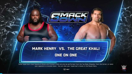 WWE 2K25 - Mark Henry vs. The Great Khali