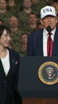 Trump presume de su amistad con la primera ministra japonesa, Sanae Takaichi