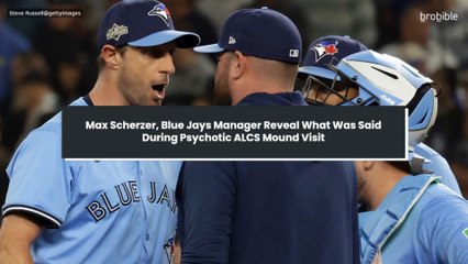 Max Scherzer, Blue Jays Manager Reveal What Was Said During Psychotic ALCS Mound Visit