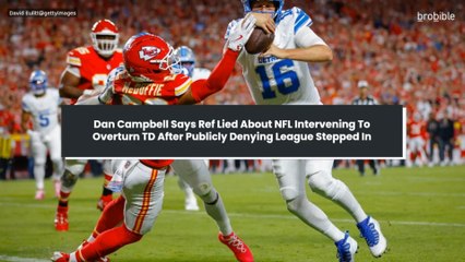 Dan Campbell Says Ref Lied About NFL Intervening To Overturn TD After Publicly Denying League Stepped In