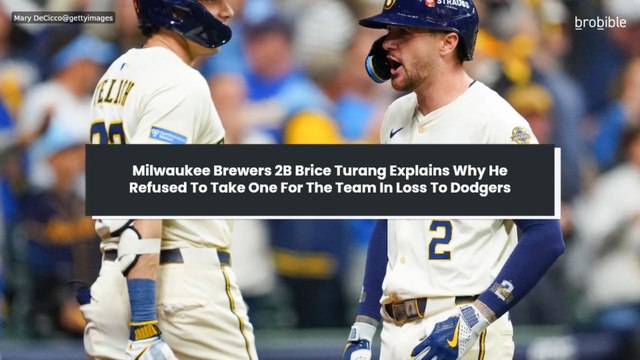 Milwaukee Brewers 2B Brice Turang Explains Why He Refused To Take One For The Team In Loss To Dodgers