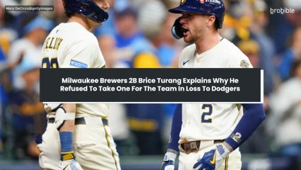 Milwaukee Brewers 2B Brice Turang Explains Why He Refused To Take One For The Team In Loss To Dodgers