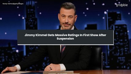 Jimmy Kimmel Gets Massive Ratings In First Show After Suspension