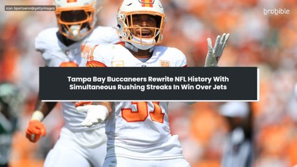Tampa Bay Buccaneers Rewrite NFL History With Simultaneous Rushing Streaks In Win Over Jets