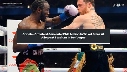 Canelo-Crawford Generated $47 Million In Ticket Sales At Allegiant Stadium In Las Vegas