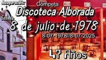 47 años 8-07-19788-7-2025 Inauguración de la Discoteca Alborada. Cómpeta