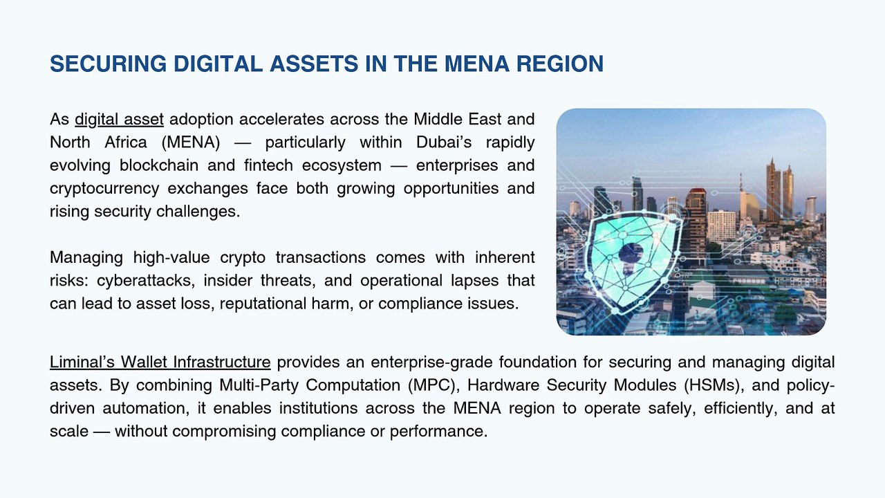 Liminal Wallet Infrastructure | Enhancing Crypto Security for Enterprises & Exchanges in MENA