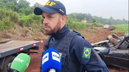 "Estava utilizando tornozeleira eletrônica, com papel alumínio", relata PRF após perseguição na BR-369