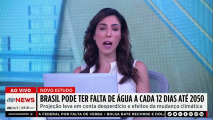 Projeção: Brasil pode ter falta de água a cada 12 dias até 2050