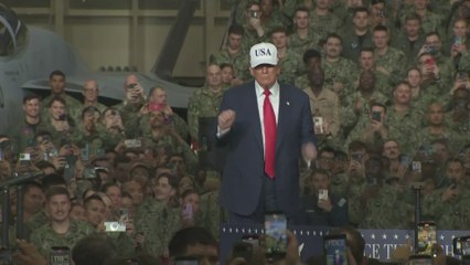 TRUMP DANCING with AMERICAN ARMY in his visit to JAPAN