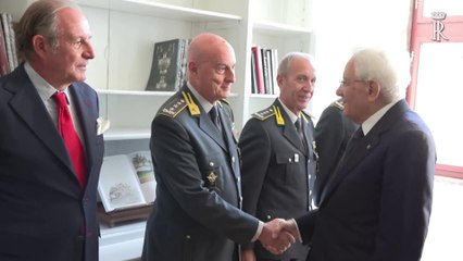 Mattarella a cerimonia Gruppo sciatori “Fiamme gialle” e Soccorso alpino Gdf