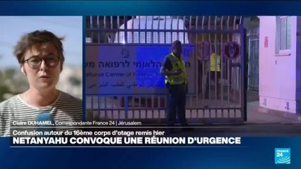 Gaza : Netanyahu convoque une réunion d'urgence suite au retour du corps d'un otage