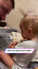 Toddler’s Hilarious “Secret Language” Conversation Will Melt Hearts 🥰🗣️|| Heartsome 💖