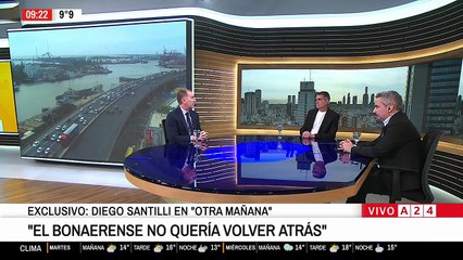 Santilli en A24: "El bonaerense no quería volver atrás, y lo que sigue es cumplir con nuestra palabra"