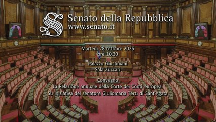 Roma - ​​​Presentazione: La Relazione annuale della Corte dei Conti europea (28.10.25)