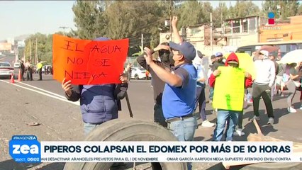 Cientos de piperos colapsaron las calles del Estado de México por más de 10 horas