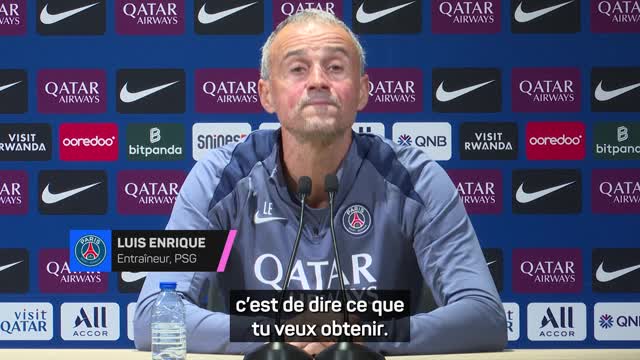 PSG - Luis Enrique : "C'est le moment d'être très ambitieux et de penser à l'avenir"