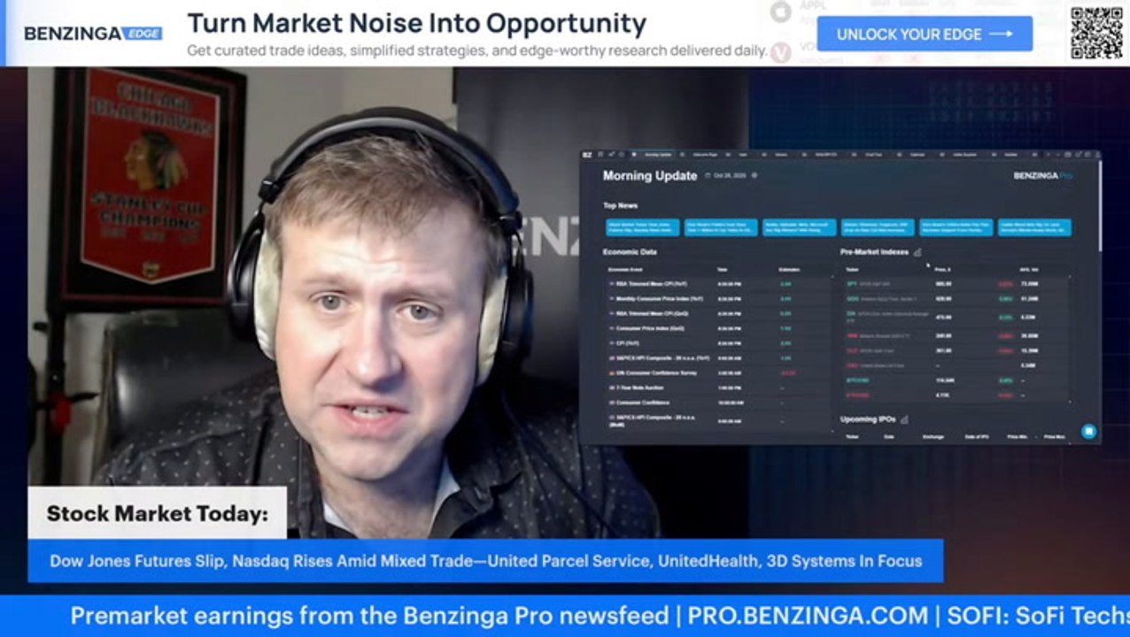 Stock Market Today: Dow Jones Futures Slip, Nasdaq Rises Amid Mixed Trade—United Parcel Service, UnitedHealth, 3D Systems In Focus