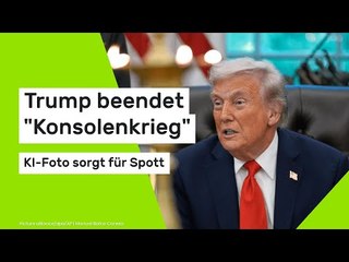 Trump beendet "Konsolenkrieg" - KI-Foto sorgt für Spott