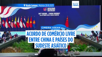 China assina pacto de comércio livre com a ASEAN como alternativa ao protecionismo dos EUA