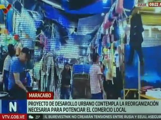 Inicia proyecto de reacondicionamiento de espacios públicos y el comercio urbano en Maracaibo