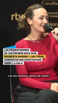 Rigoberta Bandini y Luis Tosar comparten sus planes para la gala de los Goya 2026