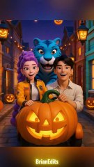 Rumi & Jinu's Spooky Halloween Adventure as KPop Demon Hunters 🎃