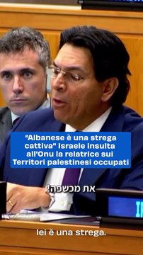 Albanese è una strega cattiva Israele insulta all'Onu la relatrice sui Territori palestinesi occupati