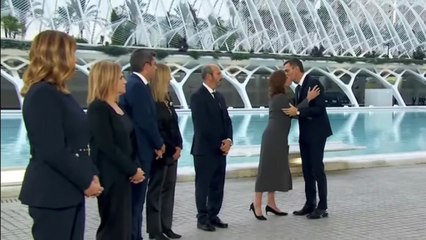 Llegada de Sánchez al Acto para las víctimas de la DANA