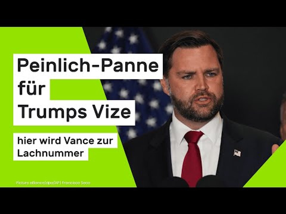 J.D. Vance: Peinlich-Panne für Trumps Vize - hier wird Vance zur Lachnummer