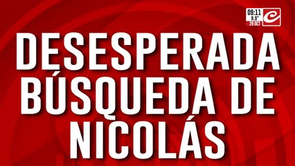 Desesperada búsqueda de Nicolás, el joven que salió a bailar y nunca regresó