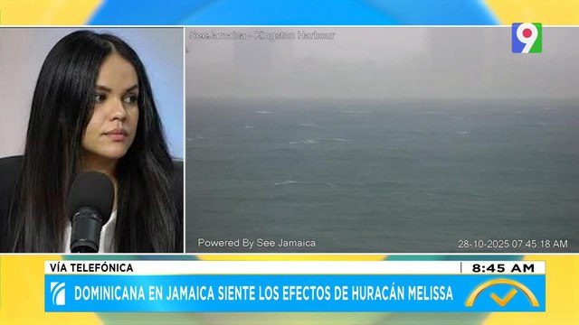 Dominicana en Jamaica siente los efectos de Huracán Melissa | El Despertador
