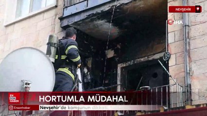 Nevşehir’de komşunun dikkati, faciayı önledi