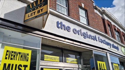 The Original Factory Shop in Shoreham is closing down and all stock is reduced