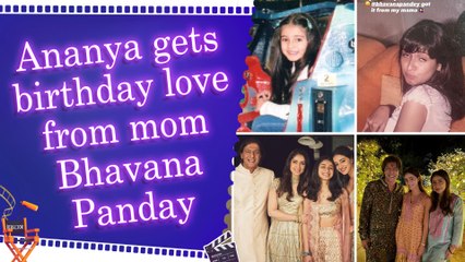 Ananya Panday's mom Bhavana shares adorable childhood pic for her birthday