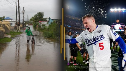 Hurricane Melissa hits Jamaica as Cat 5; Dodgers outlast Jays in 18 innings
