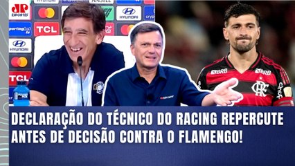 "O CARA NÃO É LOUCO! ISSO que o TÉCNICO do Racing FALOU do jogo com o Flamengo é..." | Mauro Cezar