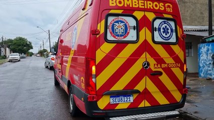 Bombeiros atendem vítima de atropelamento no Bairro Esmeralda