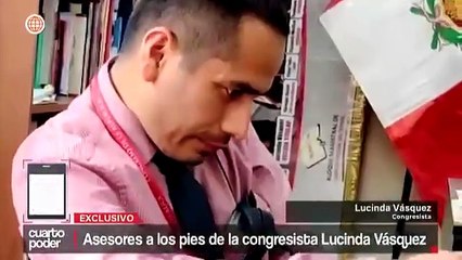 CONGRESISTA PERUANA GENERA INDIGNACIÓN: ASESOR LE CORTA LAS UÑAS Y DESATA CRÍTICAS EN EL PARLAMENTO