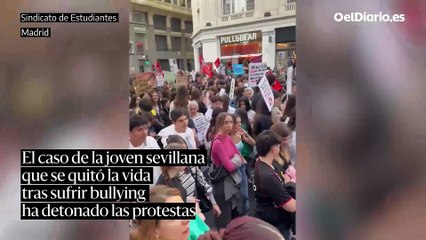 Miles de estudiantes marchan contra el acoso escolar en decenas de ciudades españolas