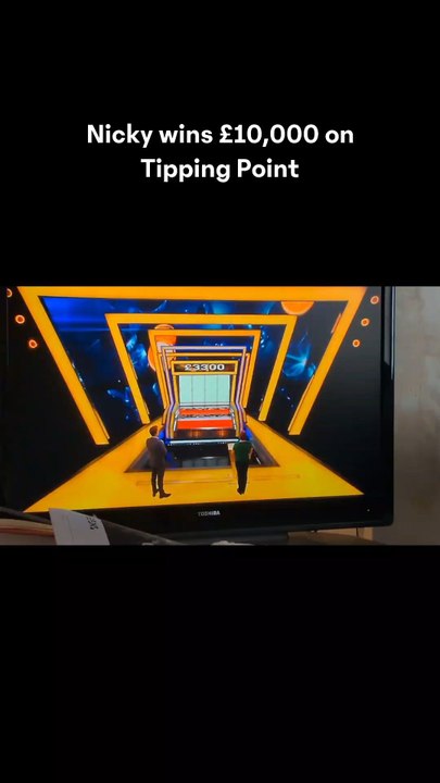 Nicky wins £10,000 and a Mystery prize on Tipping Point