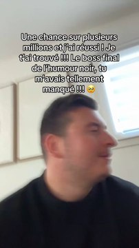 C’est le jour le plus chanceux de ma vie #pourtoi #humour #drole #chance